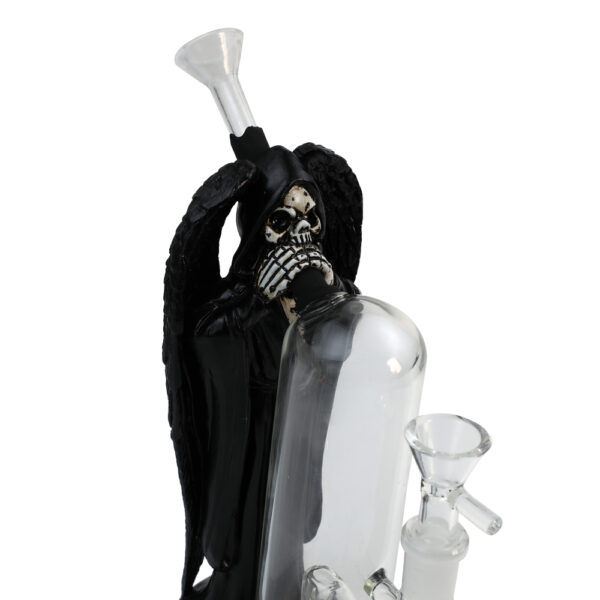 H278 8″ Grim Ripper Skull water pipe - Image 7