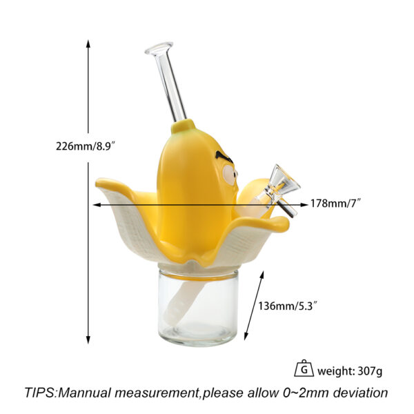 H463 Banana Smoking Glass Water Pipe​ - Image 8