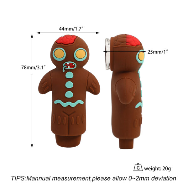 Gingerbread Man Silicone Pipe - Image 11