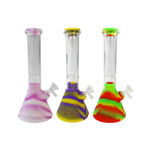 Silicone Glass Beaker bong-Assorted - Image 8