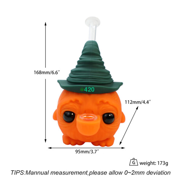 Silicone pumpkin wizard hat water pipe - Image 9