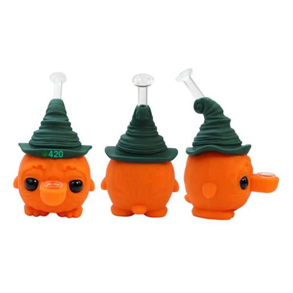 Silicone pumpkin wizard hat water pipe - Image 8