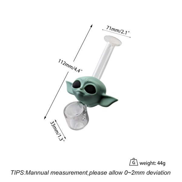 Yoda glass hand pipe - Image 2