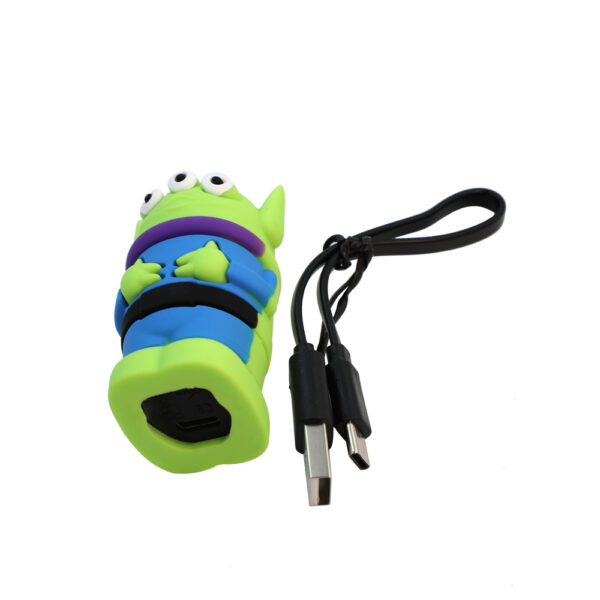 E4 Three-Eyed Alien Silicone CBD 510 Thread Rechargeable Type C 650 mah Battery Device - Image 6